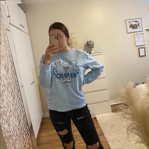 *SOLD* Kenzo Blue Tiger Sweater - Picture 2 of 4